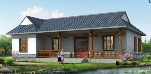 中式一層房屋設計圖， 中式韻味，打造美觀的設計戶型